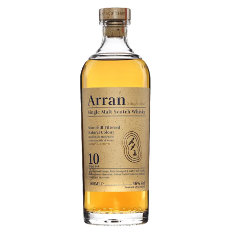 WHISKEY ARRAN SILGLE MALT NON FILTRE 10 ANS